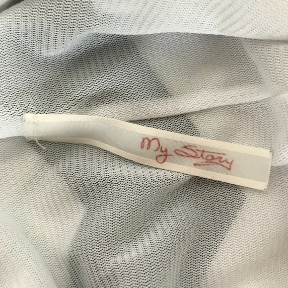 My Story black white chevron cross cross back dress - Picture 6 of 6